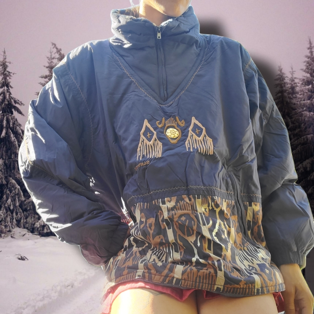 SUN ICE Vintage Pullon Ski/Snowboarding Jacket with Southwestern Vibe S